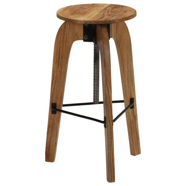 Borough Wharf Myrick Height Adjustable Bar Stool Wayfair.co.uk